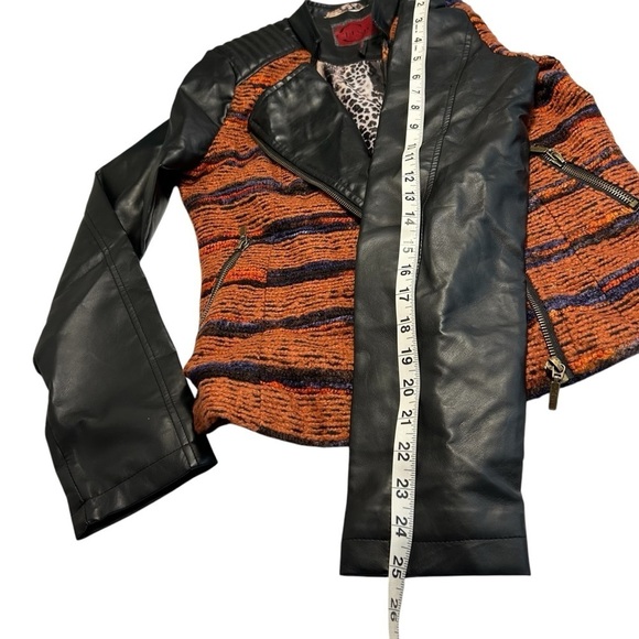 Celsius Premium Faux Leather Jacket Sz Small - Picture 11 of 13